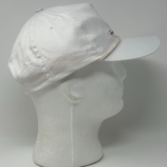 Vintage 90s Tom Addis Dodge Hat Baseball Cap Coeur d'Alene Idaho Snapback White - Picture 8 of 10